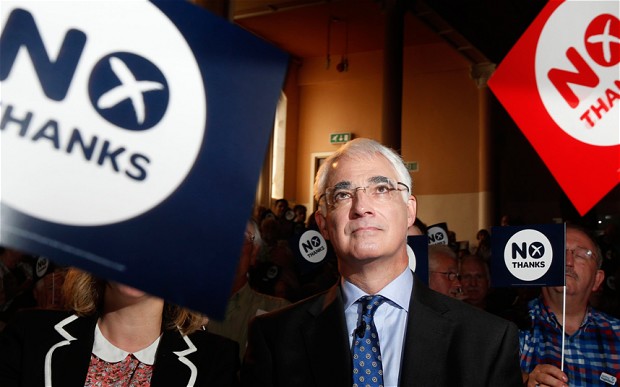 Alistair Darling during the Scottish independence referendum
